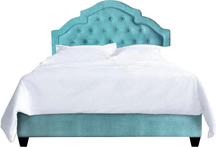 Turquoise deals tufted headboard